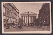 FRANCE, Postcard RPPC, Paris, La Madeleine Church and Rue Royale