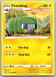 Charjabug 100/264 Fusion Strike Uncommon