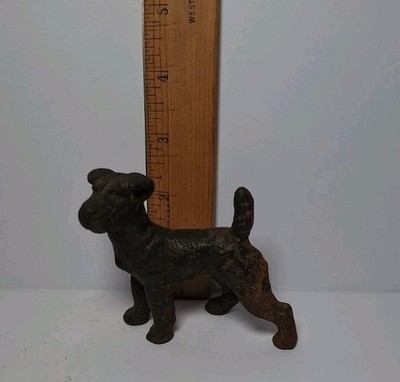 Antique Cast Iron Wire Fix Terrier / Airedale Hubley?