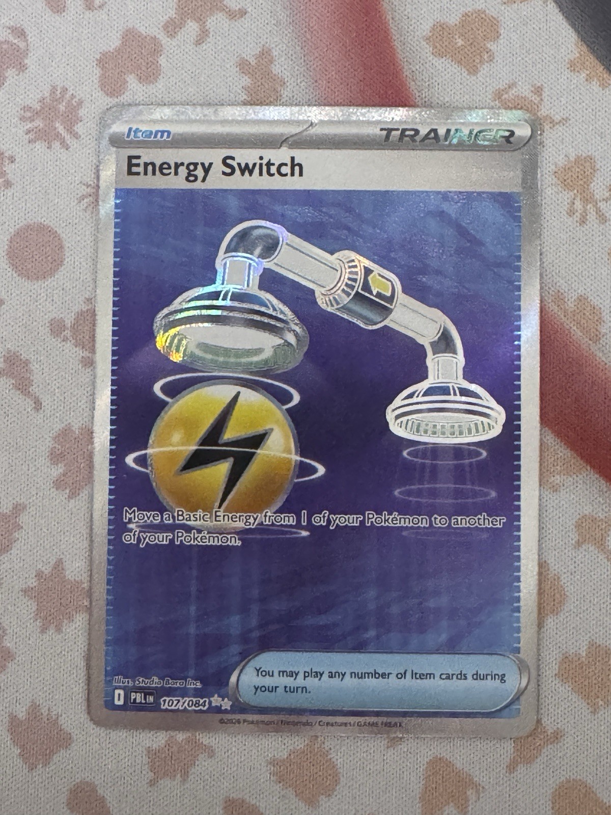 Energy Switch Holo Ultra Rare ME05: Pitch Black 107/084 NM