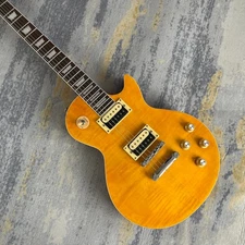 Slash standard Electric Guitar flame maple top yellow solid body fast delivery