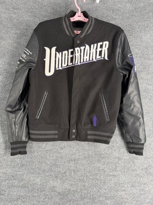 WWE Undertaker X Shoe Palace Varsity Letterman Jacket Men M Black