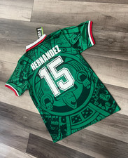 New with Tags ABA Sports Luis Hernandez 1998 Mexico Home Green Jersey Size Small