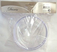 Decoris Make Your Own Giant Christmas Bauble Clear Plastic Bauble 12cm