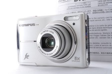 Olympus FE-46 White Compact Digital Camera Tested Excellent Condition