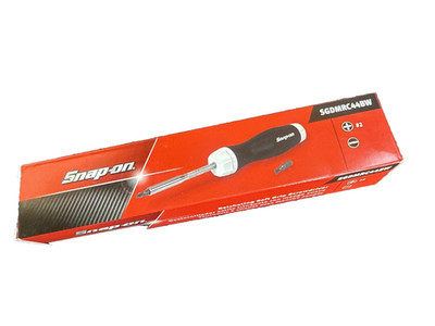 Snap-on Tools Limited BLACK & WHITE Ratcheting Screwdriver SGDMRC44BW NEW