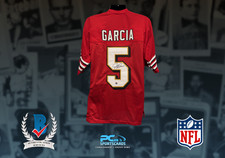 Jeff Garcia Signed Auto NFL Football San Fransisco 49ers Jersey Beckett COA JU5