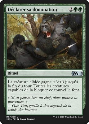 Magic MTG TCG Core Set 2019 Declare Dominance 175/280 French