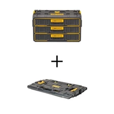 Toughsystem 2.0 12.3" Tool Box 3-Drawer w/ Adapter Plate