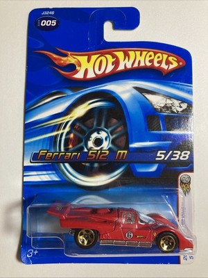 HOT WHEELS 2006 #005 FIRST EDITIONS FERRARI 512 M RACECAR RED