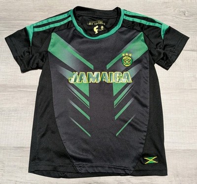 Jamaica National Team Soccer Jersey Kids Boy's Sz 10/12 Youth LMS SPORTS