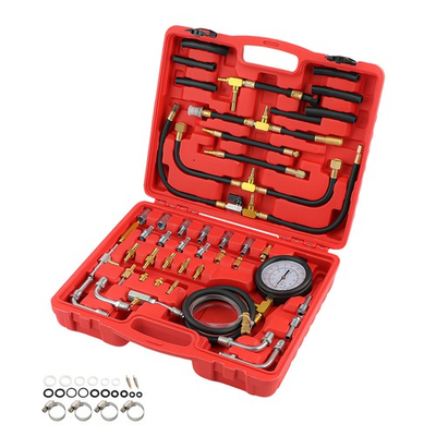 #ad Universal Fuel Injection Gauge Pressure Tester Adapters Pump Tool set $61.36