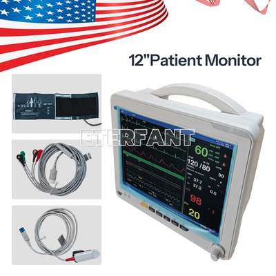 #ad 12quot; Patient Monitor ICU CCU Vital Sign For Hospital ECG NIBP RESP TEMP SPO2 PR $342.00