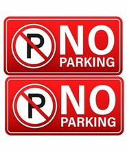 No Parking Safety Sign Sticker Self Adhesive PVC Vinyl