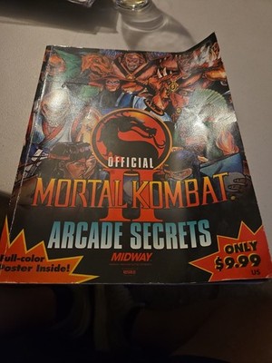 Official Mortal Kombat 2 Arcade Secrets Midway No Poster 1994 #ML
