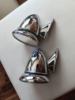 OLDTIMER Spiegel chrom Talbot Sportspiegel Aussenspiegel (WIE NEUE)