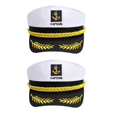 Captain Yacht Hat Boat Cap Sailor Marine Admiral Halloween Costume Accessory