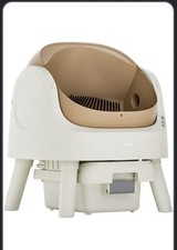 Petpivot Autoscooper 11 Open-Top Self-Cleaning Cat Litter Box,beige /brown