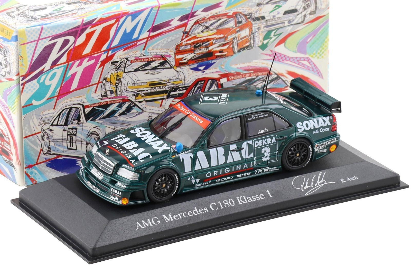 Minichamps Mercedes AMG C180 DTM 1994 Team AMG #3 R.Asch 1:43