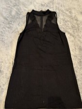 Express Dress Womens Small Black Sheer Lace Cocktail Party Sleeveless