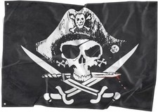 Pirate Flag Skull Captain With Knifes Banner Polyester 3x5 Foot Flags Vivid...