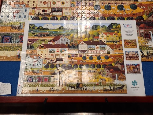 Puzzle Charles Wysocki Amish Country 1000 PC Usato Giochi Completi Buffalo - Foto 5 di 12