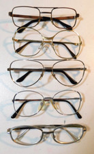 Vintage 5 Pc. Lot Assorted Grab Bag Metal Eyeglass Frame Lot New Old Stock 249b