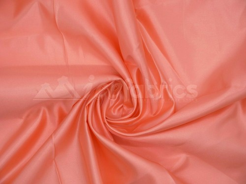 Peach Bridal Satin Fabric Silky By The Yard- Soft Thick Satin- - Picture 2 of 2