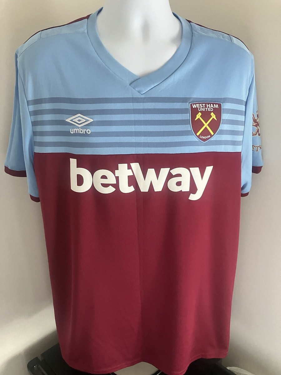 West Ham United Fc Umbro 2019/2020 Home Shirt Mens Size 2XL UK