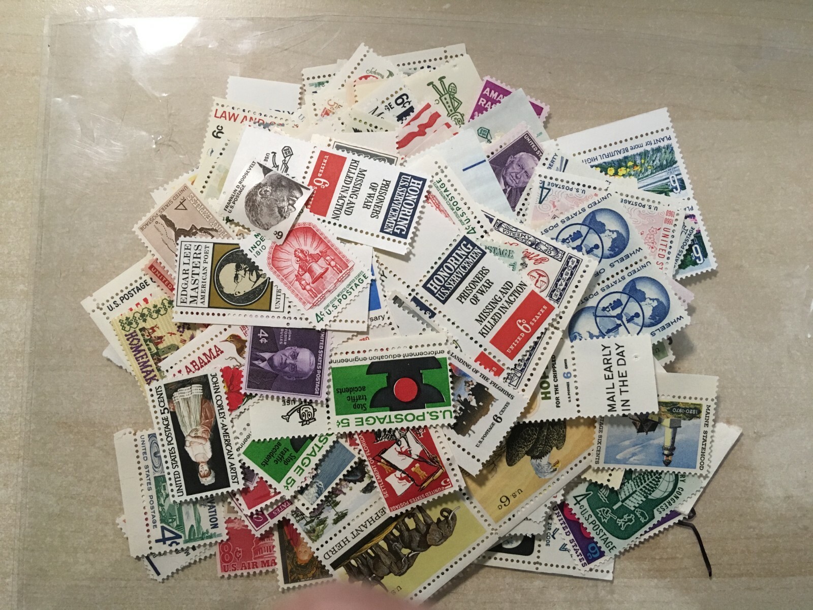 Whole sale lot of 1000 4,5,6cent mint old Vintage stamps MNH OG many