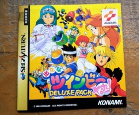 LIKE NEW ✹ Detana TwinBee Deluxe Pack ✹ Sega Saturn Game JAPAN ✹ MINT COMPLETE