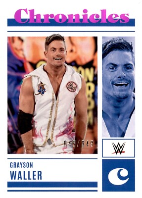 2023 Panini Chronicles WWE Purple - Grayson Waller #38 #'d 045/349