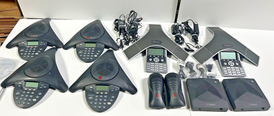 Group Lot Polycom Conference Phone SoundStation2  & IP7000 with Accessories
