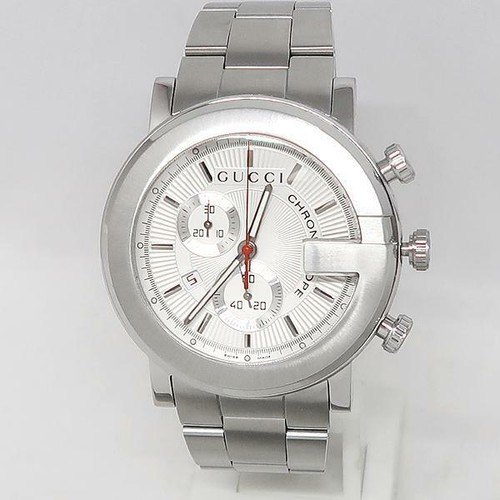 GUCCI Watch 101M White Silver 