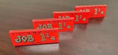 JOB Orange 1 1/4 Cigarette Papers -4 Packs