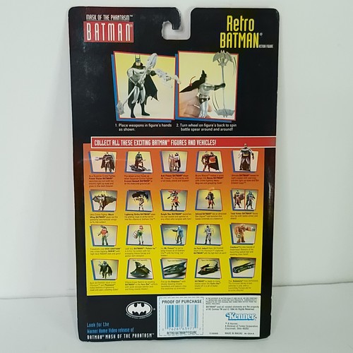 Mask Of The Phantasm Retro Batman Action Figure Spinning Spear Dent On Bottom - Picture 4 of 5