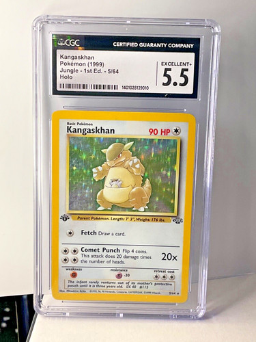 Kangaskhan (1st Edition) graded CGC 5.5 for sale on eBay