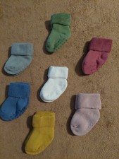 Baby Anti Slip Ankle Socks With Grips for 3-12 Month Boys / Girls