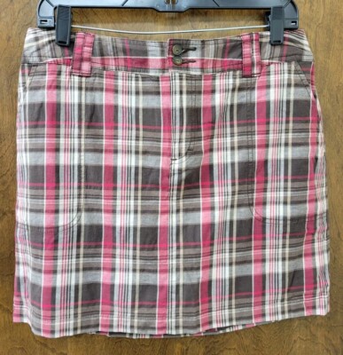 Skort St. Johns Bay Femme - Taille 4 - Jupe-short Stretch, Motif Plaid Bleu/vert