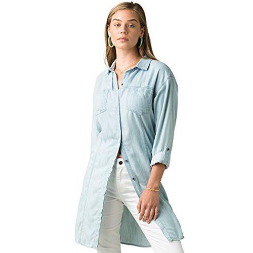 Prana Doryan Dress Womens S Button 