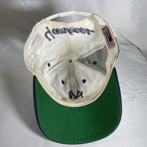 Vintage Sports Specialties New York Yankees MLB Logo Script Snapback Hat 90s - Picture 6 of 11