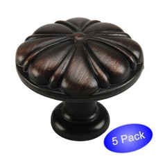  5 Pack Cosmas Oil Rubbed Bronze Cabinet Knobs 7784ORB