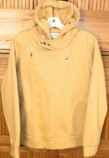 NWOT TOMSWARE UNIQUE LADIES OFF-CENTER FULL ZIP L/S SNAPS HOODED JACKET Sz M