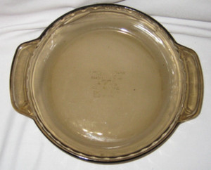 Anchor Hocking Amber 9 inch/1-quart Glass Deep Pie Plate - USA - Pre-Owned