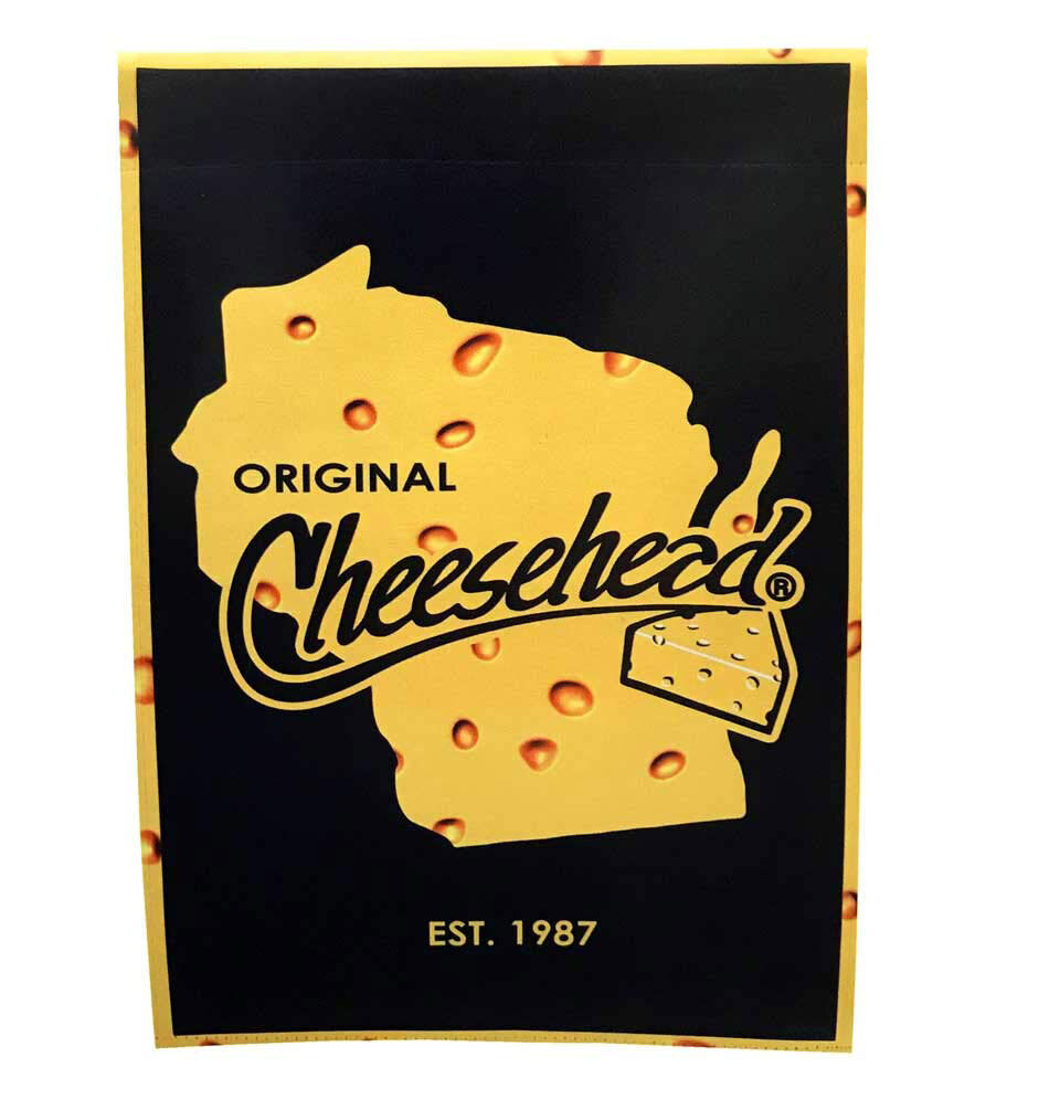 Вертикальный декоративный флаг Green Bay Packers Original Cheesehead 29 x 43