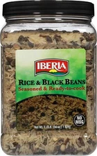 	Iberia Rice & Black Beans 3.4 lb Completely Seasoned & Ready to Cook Low Fat	