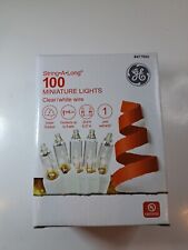 GE String-A-Long 100-Ct. Clear Incandescent Christmas String Lights w/White Wire