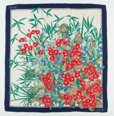 Foulard En Soie Mantero Collection - Couleur Violet - Occasion (carré Ou Bandana)