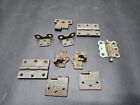 Antique Cast Iron Hinge & Plate Lot Clark & Other See Pics
