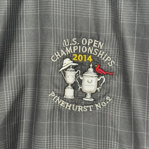 Cutter & Buck WeatherTec Golf Jacket Men XL Gray Check US Open Pinehurst No. 2 - Picture 3 of 9